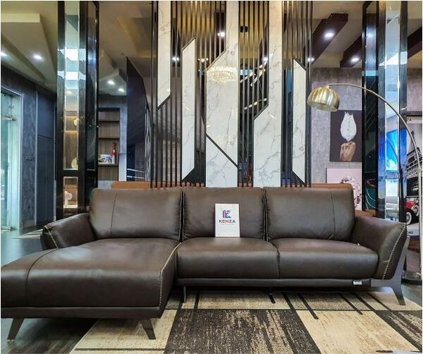 Ghế sofa da bò nhập khẩu cho phòng khách
