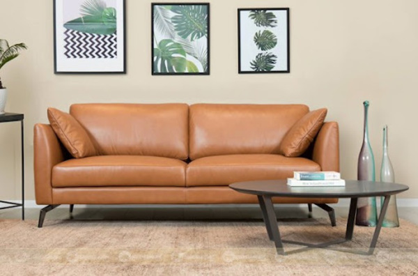 Sofa da mang nhiều ưu điểm như có độ bền, thân thiện với người dùng