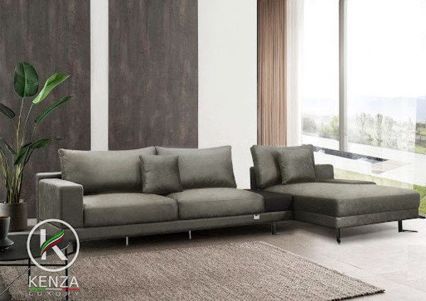Sofa da công nghiệp hiện đại, phù hợp với các căn hộ chung cư cao cấp