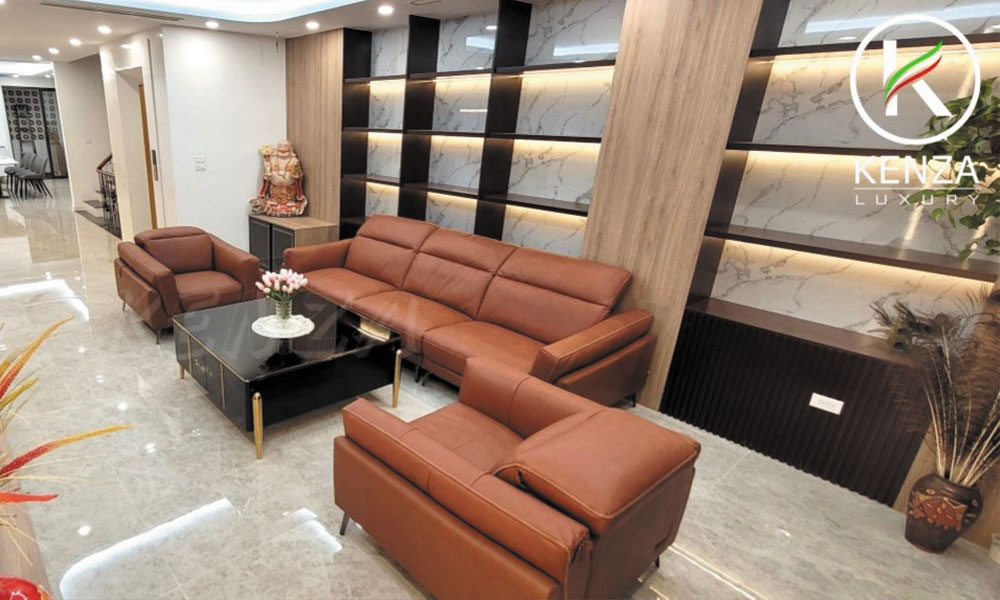 Mẫu ghế sofa phòng khách nhập khẩu kiểu dáng bộ chữ U