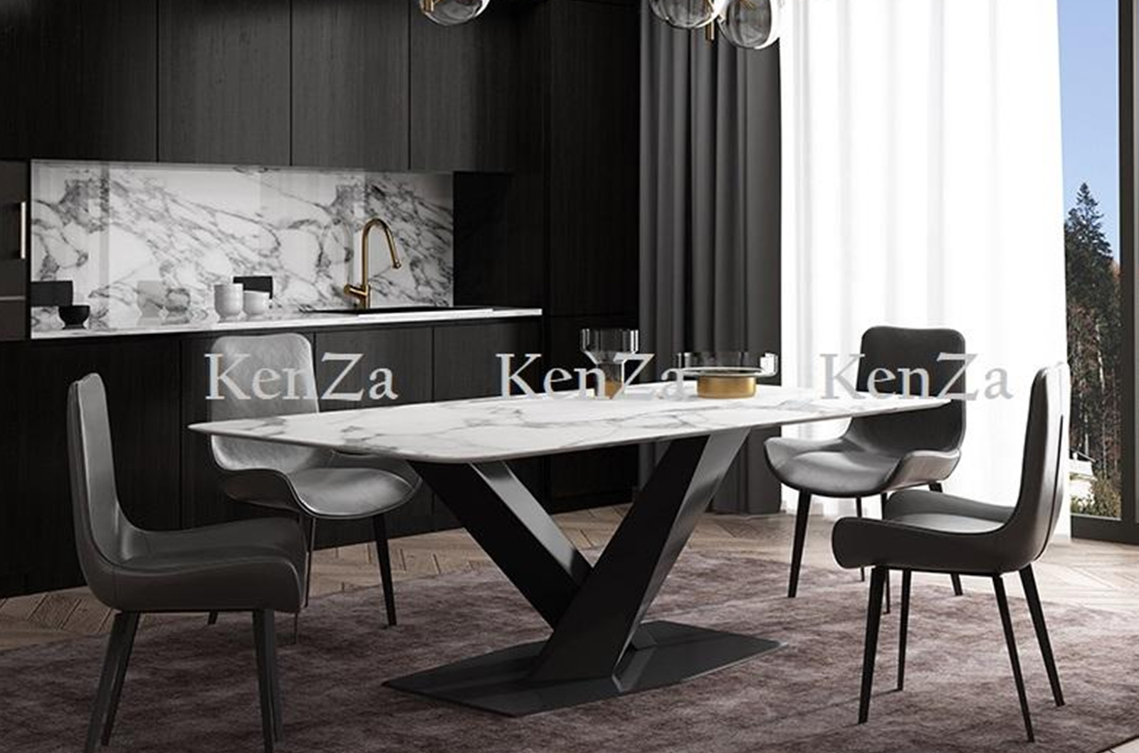 Cách bố trí bàn ăn trong nhà bếp