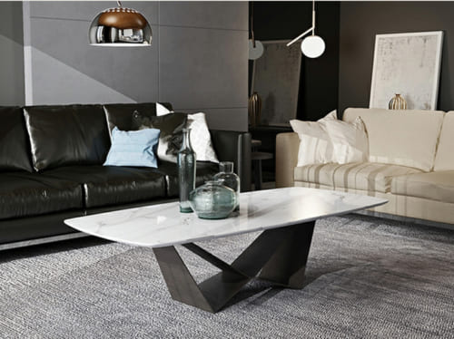 Nên chọn bàn trà mặt kính hay bàn trà mặt đá