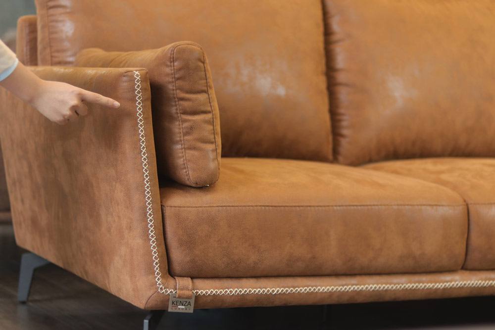 ghế sofa hiện đại vải da